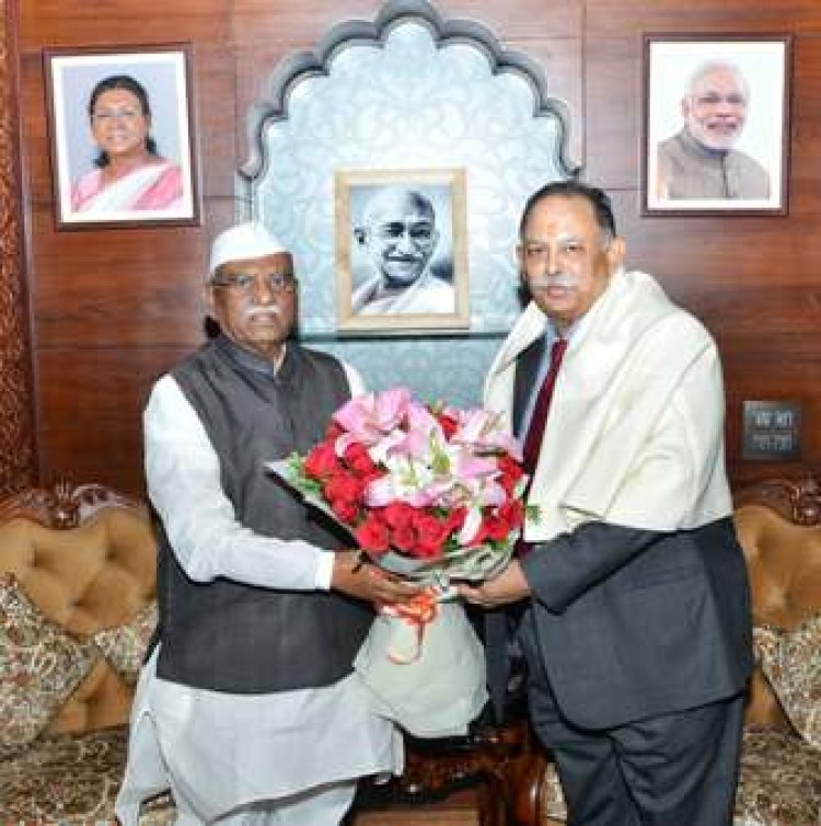 न्यायाधिपति श्रीराम कलपाती राजेन्द्रन की शपथ ग्रहण से पूर्व राज्यपाल से शिष्टाचार मुलाकात