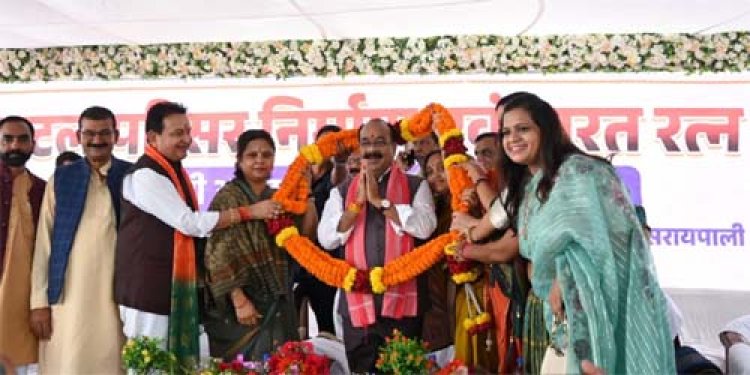 प्रदेश के उपमुख्यमंत्री अरुण साव ने सरायपाली में 13 विकास कार्यों का किया लोकापर्ण एवं भूमिपूजन