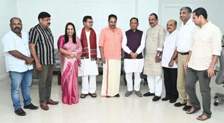 मुख्यमंत्री साय से केरल एवं ओडिशा के सांसदों के प्रतिनिधिमंडल ने की सौजन्य मुलाकात