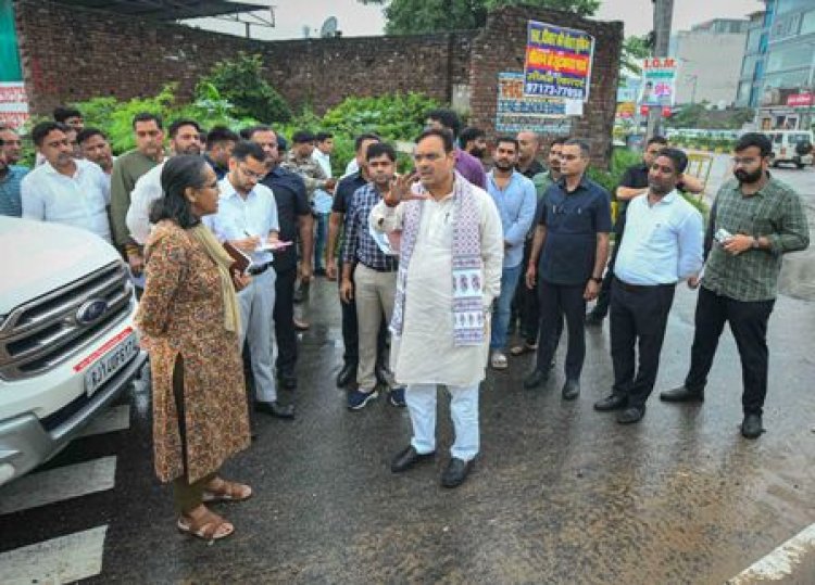 मुख्यमंत्री भजनलाल शर्मा ने जयपुर शहर का किया सघन निरीक्षण