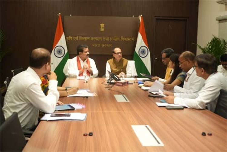 केंद्रीय मंत्री शिवराज सिंह चौहान से मिले छत्तीसगढ़ के उप मुख्यमंत्री विजय शर्मा