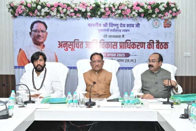 अनुसूचित जाति विकास प्राधिकरण मद से स्वीकृत कार्यों को गंभीरता से लेकर पूरी गुणवत्ता के साथ समय सीमा में पूर्ण कराएं कलेक्टर्स : CM साय