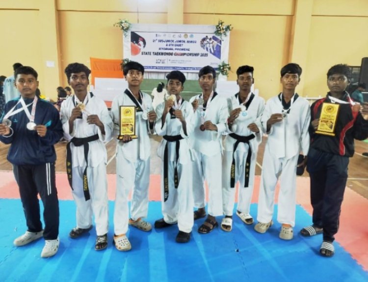 एकलव्य खेल अकादमी के ताइक्वांडो खिलाड़ियों का नेशनल में चयन