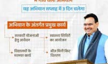 गांव चलो अभियान” 19 सितम्बर से 2 अक्टूबर तक होगा आयोजित