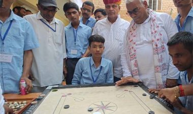 प्रदेश के दृष्टिबाधित विद्यार्थी पढ़ेंगे कंप्यूटर साइंस, शिक्षा मंत्री मदन दिलावर ने विद्यार्थियों की मांग पर की घोषणा, बच्चों संग खेला कैरम