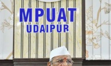 राज्यपाल ने महाराणा प्रताप कृषि एवं प्रौद्योगिकी विश्वविद्यालय, उदयपुर में ली बैठक