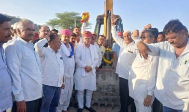 संसदीय कार्य मंत्री ने जोधपुर के केरू में अटल प्रगति पथ का किया विधिवत शिलान्यास