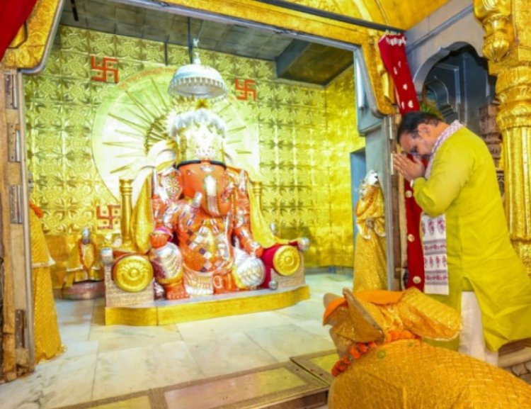मुख्यमंत्री भजनलाल शर्मा भगवान श्री गणेश की भव्य शोभायात्रा में हुए शामिल, विधिवत पूजा-अर्चना कर प्रदेश की खुशहाली की कामना