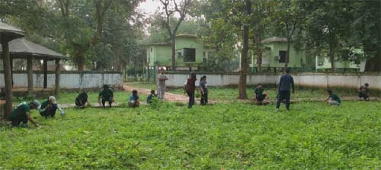 सेवा पखवाड़ा के अंतर्गत बारनवापारा में स्वच्छता एवं वृक्षारोपण कार्यक्रम