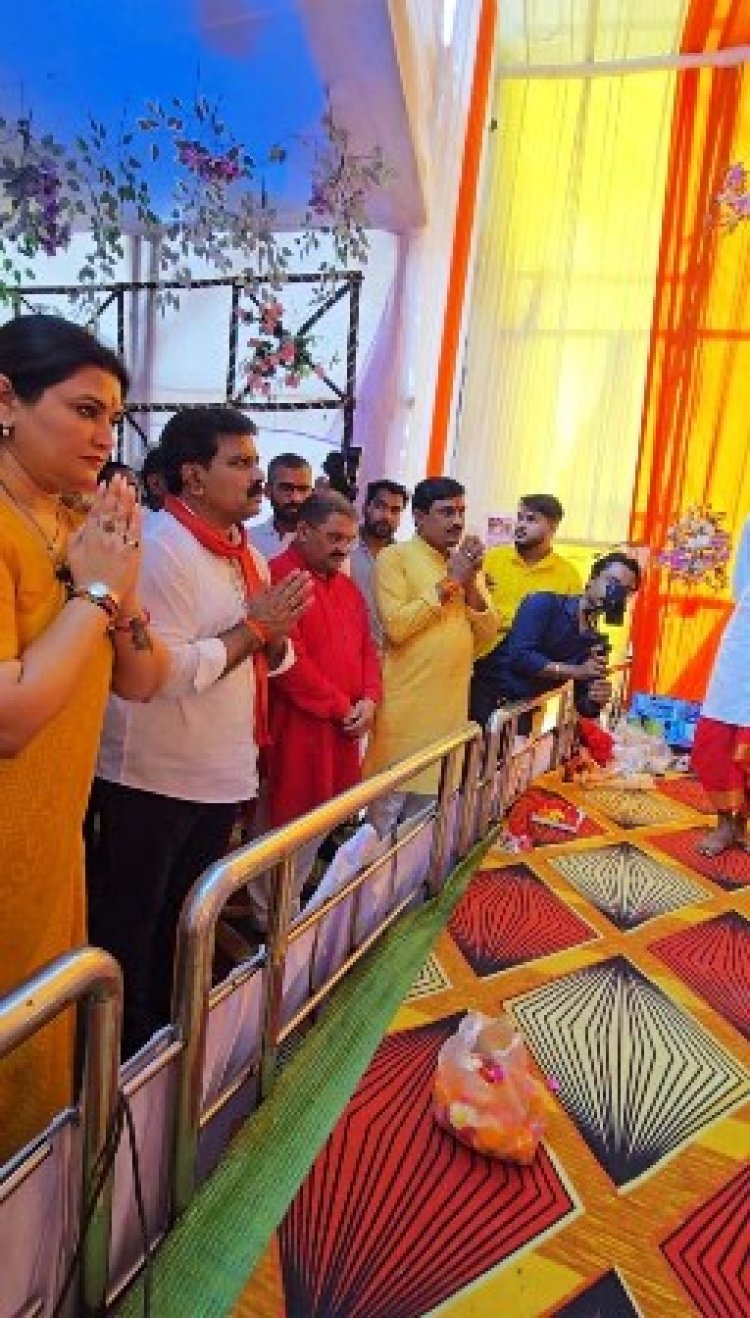 श्रद्धा और शक्ति के प्रतीक नवरात्र में माँ दुर्गा की आराधना कर उपमुख्यमंत्री शर्मा ने दिया सद्भाव का संदेश