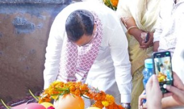 मुख्यमंत्री का भरतपुर दौरा- मुख्यमंत्री भजनलाल शर्मा ने पूर्व विधानसभा अध्यक्ष स्व. गिरिराज प्रसाद तिवारी को श्रद्धासुमन अर्पित किए