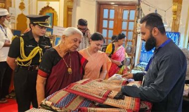 लखनऊ में क्राफ्टरूट्स प्रदर्शनी में मध्यप्रदेश की बाग प्रिंट कला का प्रदर्शन