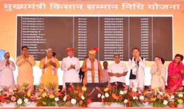 मुख्यमंत्री भजनलाल शर्मा ने 72 लाख किसानों को मुख्यमंत्री किसान सम्मान निधि योजना की चौथी किस्त के रूप में 718 करोड़ रुपये किए हस्तान्तरित