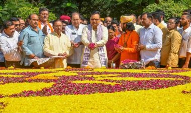 मुख्यमंत्री भजनलाल शर्मा ने पूर्व उपराष्ट्रपति स्व. भैरों सिंह शेखावत को श्रद्धांजलि अर्पित की