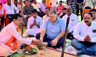 पर्यटन एवं संस्कृति मंत्री राजेश अग्रवाल ने नए कॉलेज भवन का किया भूमिपूजन