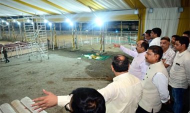 उप मुख्यमंत्री अरुण साव ने विधानसभा भवन के लोकार्पण की तैयारियों का किया निरीक्षण