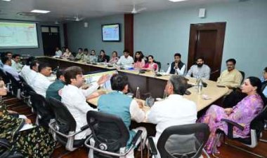 खाटू श्याम जी कॉरिडोर (सीकर) विकास कार्यों की समीक्षा बैठक आयोजित