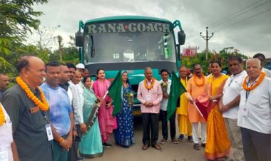 रामलला एवं काशी विश्वनाथ मंदिर के दर्शन के लिए जांजगीर जिले से श्रद्धालुओं का दल रवाना