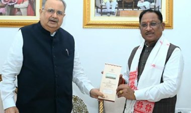 मुख्यमंत्री विष्णु देव साय को विधानसभा अध्यक्ष डॉ. रमन सिंह ने नवीन विधानसभा भवन के लोकार्पण समारोह में शामिल होने का दिया आमंत्रण