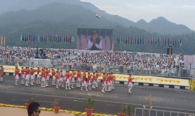 प्रधानमंत्री मोदी की मौजूदगी में भोपाल की बेटियों ने दी बैंड की प्रस्तुति