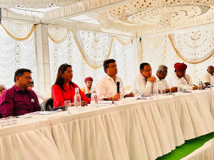 नर्मदा नहर परियोजना की जल वितरण समिति की बैठक सम्पन्न