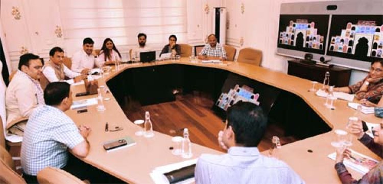 प्रवासी राजस्थानी दिवस की तैयारियों के संबंध में समीक्षा बैठक