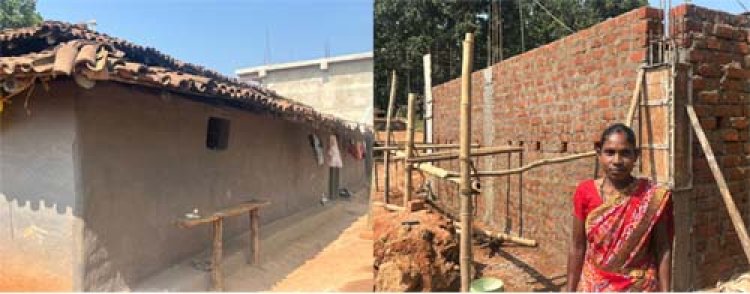 मिट्टी की झोपड़ी से पक्के घर तक : सन्ना गांव की महंती बेक की कहानी