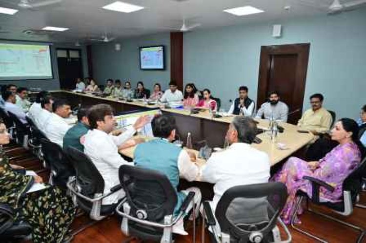 खाटू श्याम जी कॉरिडोर (सीकर) विकास कार्यों की समीक्षा बैठक आयोजित