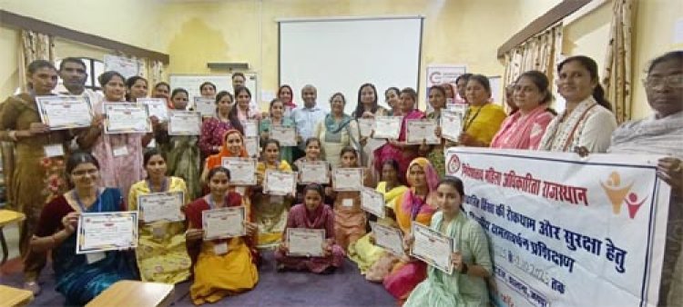 साथिनों और पर्यवेक्षकों में समुदाय में जेंडर-आधारित हिंसा (जी.बी.वी) की रोकथाम की क्षमता को और सशक्त बनाने के लिए जयपुर में आयोजित तीन दिवसीय प्रशिक्षण कार्यक्रम हुआ सम्पन्न