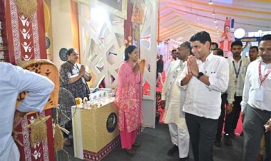 राजस्व मंत्री टंकराम वर्मा ने किया राज्योत्सव स्थल का निरीक्षण