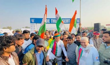 केंद्रीय कानून मंत्री अर्जुन राम मेघवाल की पहल- देश में पहली बार आयोजित हुई 200 किमी लंबी 'वेदांता टूर डी थार' 