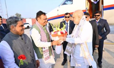 मुख्यमंत्री भजनलाल शर्मा ने केंद्रीय गृहमंत्री व यूपी सीएम का एयरपोर्ट पर किया स्वागत