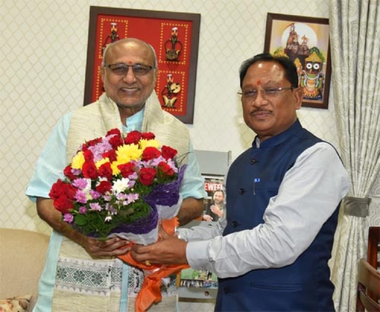 उप राष्ट्रपति राधाकृष्णन से मुख्यमंत्री साय ने की भेंट