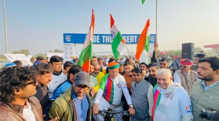 केंद्रीय कानून मंत्री अर्जुन राम मेघवाल की पहल- देश में पहली बार आयोजित हुई 200 किमी लंबी 'वेदांता टूर डी थार' 