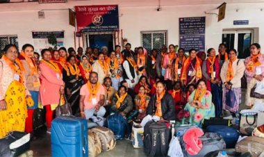 रामलला दर्शन के लिए 850 श्रद्धालु भारत गौरव ट्रेन से अयोध्या रवाना