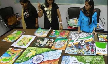 चित्रकला के माध्यम से बच्चों ने जाना ऊर्जा संरक्षण का महत्व