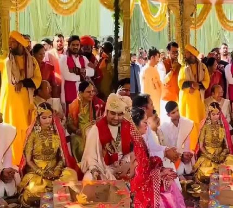 जयपुर में एक दूजे के हुए शिप्रा और कथावाचक इंद्रेश उपाध्याय