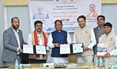 रोजगार, कौशल और बेहतर स्वास्थ्य की दिशा में बड़ा कदम: मुख्यमंत्री विष्णु देव साय की उपस्थिति में हेल्थ केयर में कौशल विकास हेतु सत्य साईं हेल्थ एंड एजुकेशन ट्रस्ट के साथ एमओयू