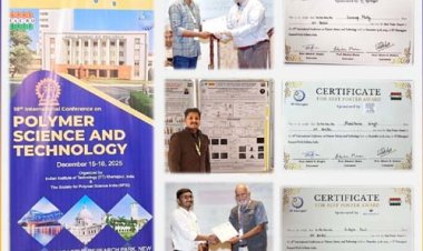 अंतरराष्ट्रीय पॉलिमर विज्ञान सम्मेलन में आईआईटी भिलाई के शोधकर्ताओं को मिला पुरस्कार