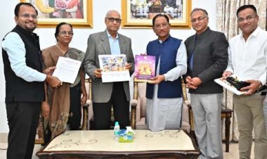 पूर्व राज्यपाल रमेश बैस ने मुख्यमंत्री विष्णु देव साय से की सौजन्य मुलाकात