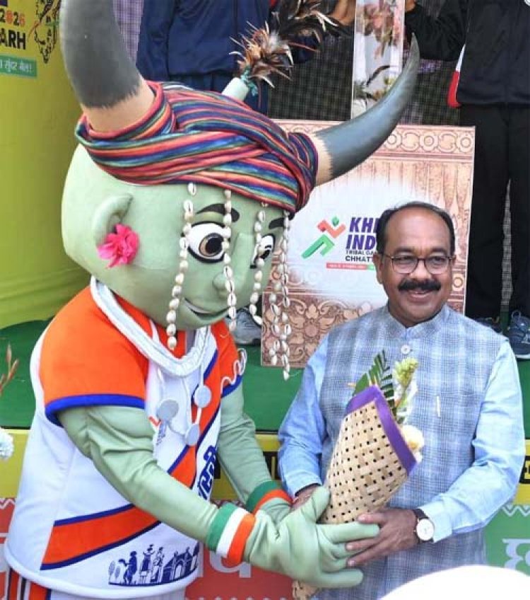 उप मुख्यमंत्री अरुण साव ने खेलो इंडिया नेशनल ट्राइबल गेम्स के लिए मशाल गौरव यात्रा को दिखाई हरी झंडी