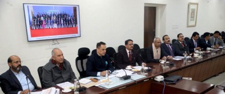 नए साल के पहले दिन दोहराया सुशासन और विकास का संकल्प,  CM भजनलाल के निर्देशों की समयबद्ध पालना के सम्बंध में मुख्य सचिव ने ली उच्चस्तरीय बैठक
