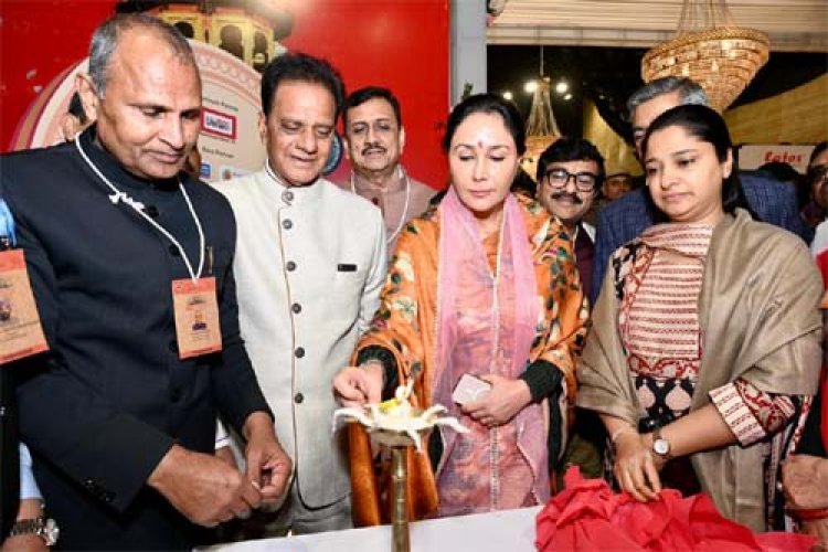 उपमुख्यमंत्री दिया कुमारी ने कोटा हाड़ौती ट्रैवल मार्ट-2026 में प्रदर्शनी का किया शुभारंभ