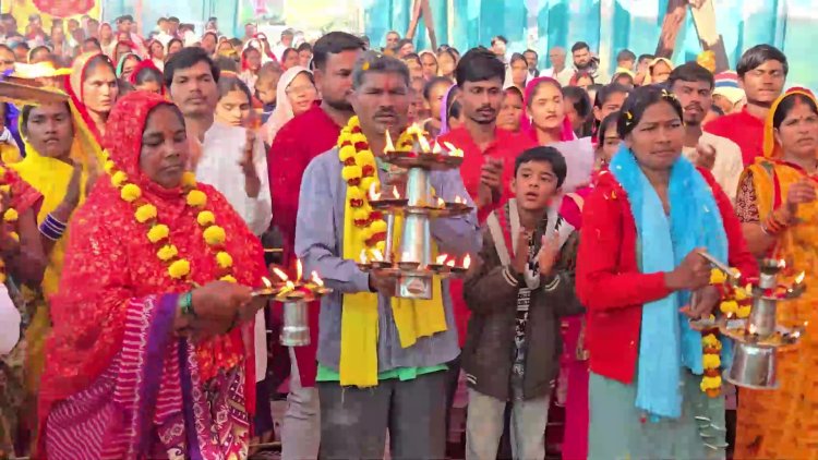 गणेश पुराण के दौरान ईसाई धर्म से तीन परिवारों ने की सनातन धर्म में वापसी 