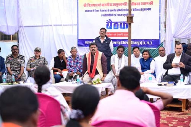 बस्तर के कोने कोने तक शांति और खुशहाली लाने शासन प्रतिबद्ध: उपमुख्यमंत्री विजय शर्मा