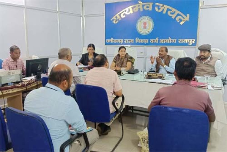 पिछड़ा वर्ग आयोग में विभिन्न शिकायतों की सुनवाई : सुनवाई के उपरांत अधिकारियों को निर्णयों के क्रियान्वयन हेतु निर्देश जारी