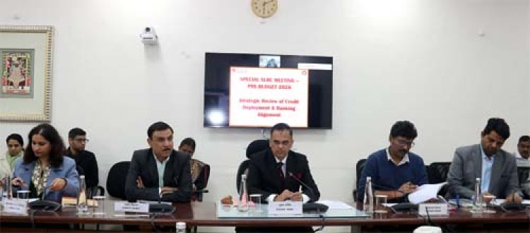 मुख्य सचिव की स्टेट लेवल बैंकर्स कमेटी के साथ बजट पूर्व बैठक