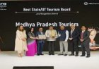 एमपी ने लगातार दूसरे वर्ष एसएटीटीई 2026 में जीता ‘बेस्ट स्टेट टूरिज्म’ अवॉर्ड