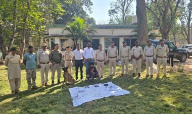 कटघोरा वनमंडल की सतर्कता से तेंदुए का सफल रेस्क्यू और शिकारी गिरफ्तार