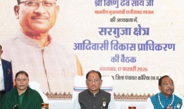 सरगुजा जिले में पीएम आवास निर्माण ने पकड़ी रफ्तार